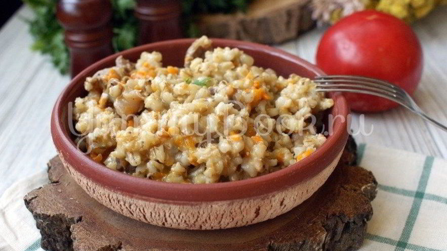 Рецепт перловой каши с куриными желудочками в мультиварке