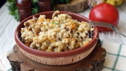 Рецепт перловой каши с куриными желудочками в мультиварке