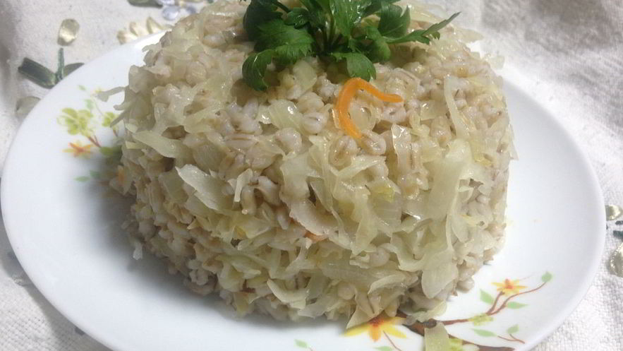 Рецепт перловой каши с квашеной капустой
