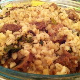 Рецепт Перловой каши с мясом, грибами и овощами