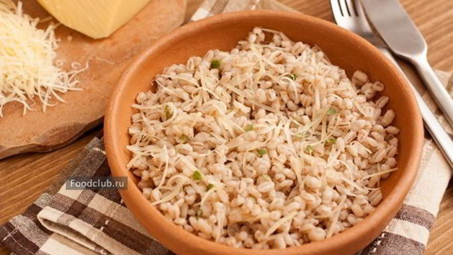 Рецепт перловой каши с сыром
