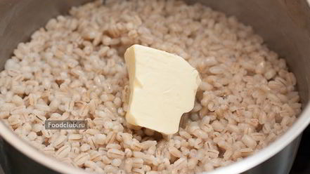 Рецепт перловой каши с сыром