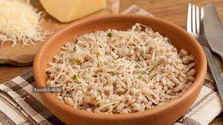 Рецепт перловой каши с сыром