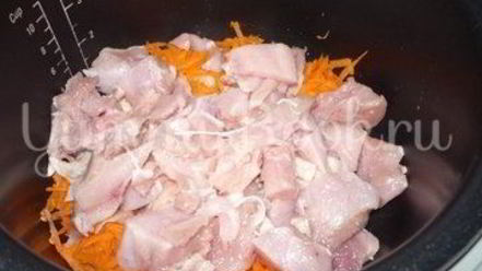 Рецепт перловой каши с томатом и курицей из мультиварки