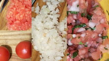 Рецепт перловой каши с тушеной говядиной и конкассе из томатов