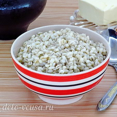 Рецепт Перловой каши в духовке