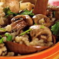 Рецепт Перловки с грибами в горшочке