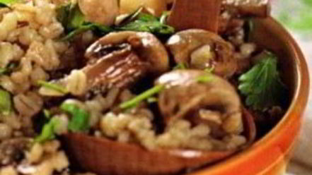 Рецепт перловки с грибами в горшочке