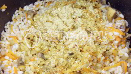 Рецепт перловки с грибами в мультиварке