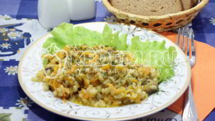 Рецепт перловки с грибами в мультиварке