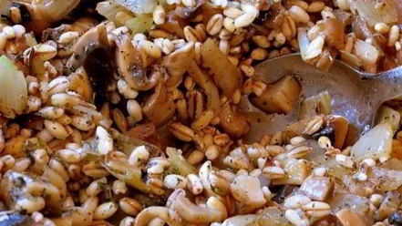 Рецепт перловки с грибами в тыкве