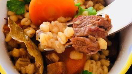 Рецепт перловки с мясом и белыми грибами