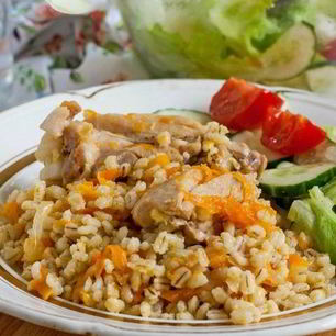 Рецепт Перловки с мясом в мультиварке