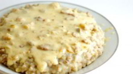 Рецепт перловки с соусом