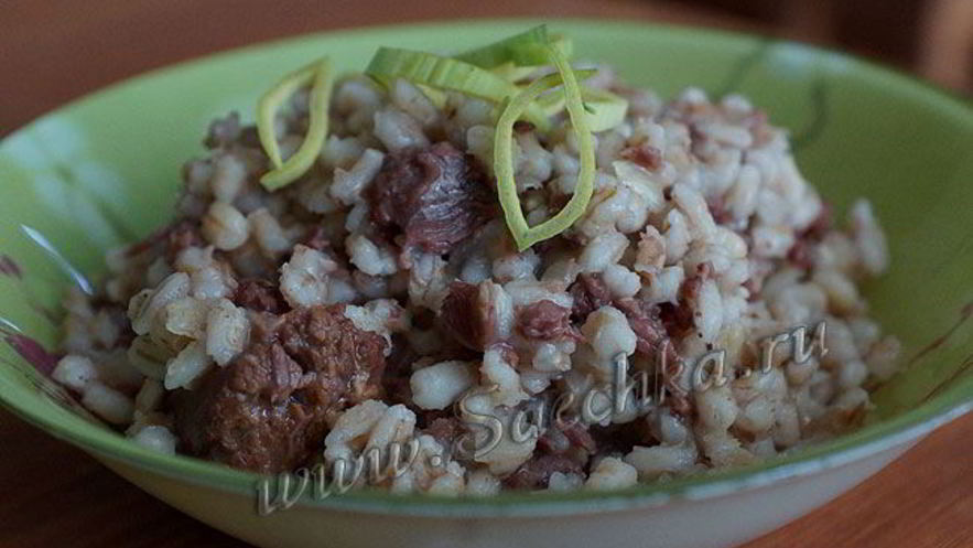 Рецепт перловки с тушенкой в мультиварке steba