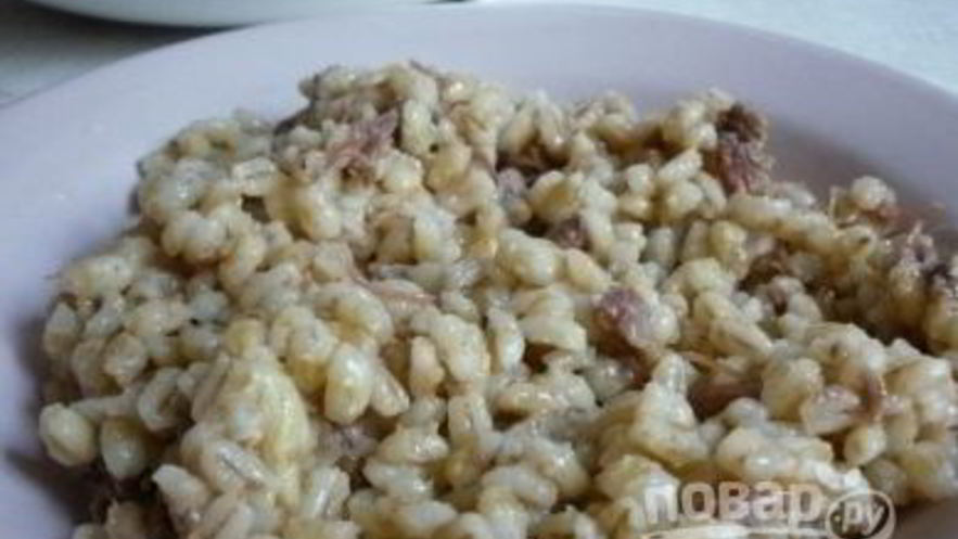 Рецепт перловки с тушенкой