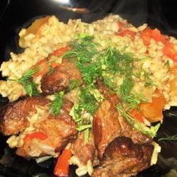 Рецепт Перловки в горшочке с курицей