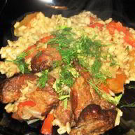 Рецепт Перловки в горшочке с курицей