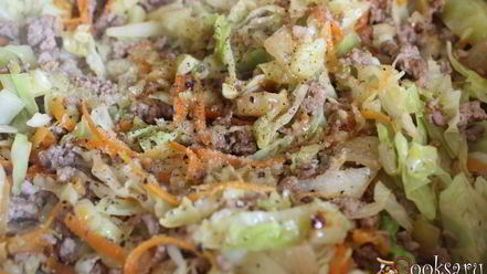 Рецепт вкусной перловой каши с мясным фаршем и овощами