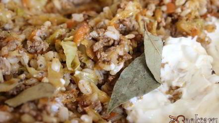 Рецепт вкусной перловой каши с мясным фаршем и овощами