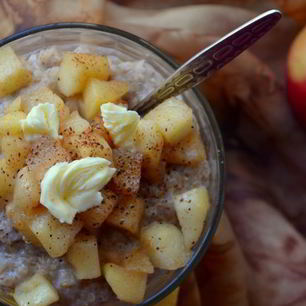Рецепт Пшеничной каши с томлеными яблоками