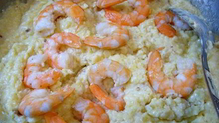 Рецепт каши пшенной с креветками