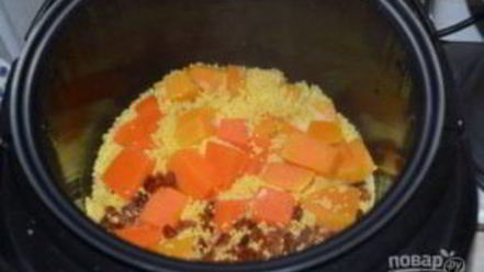 Рецепт молочной пшенной каши с тыквой