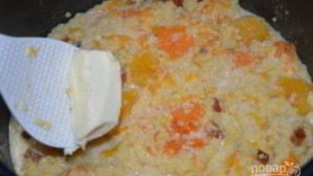 Рецепт молочной пшенной каши с тыквой