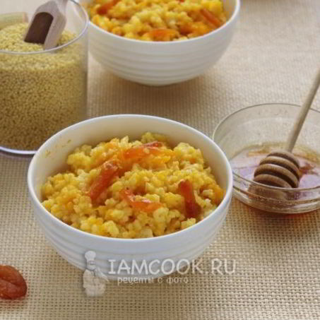 Рецепт Постной пшенной каши с тыквой