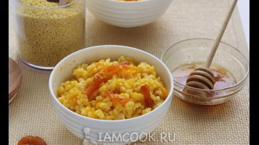 Рецепт постной пшенной каши с тыквой