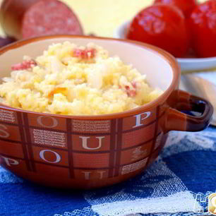 Рецепт Пшеной каши с квашеной капустой