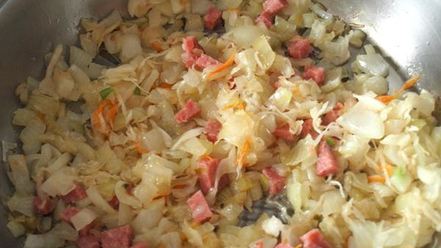 Рецепт пшеной каши с квашеной капустой