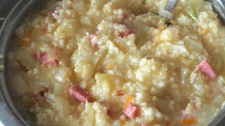 Рецепт пшеной каши с квашеной капустой