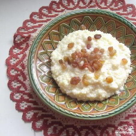 Рецепт Пшенной каши с изюмом