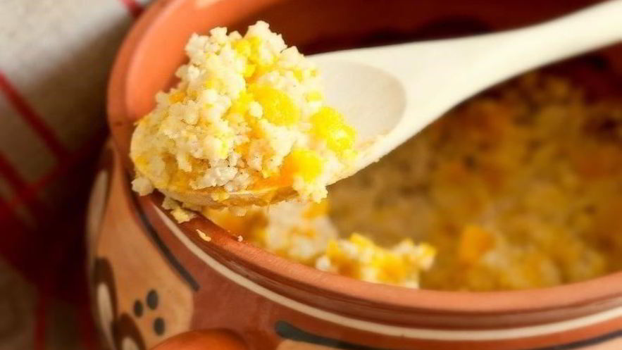 Рецепт пшенной каши с карамельной тыквой