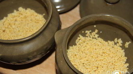 Рецепт пшенной каши с карамельными яблоками