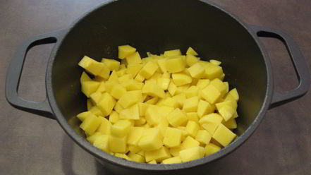 Рецепт пшенной каши с картофелем и свининой