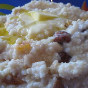 Рецепт Пшенной каши с курагой и орехами