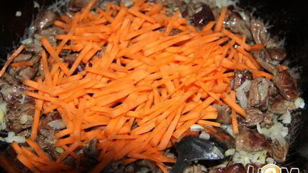 Рецепт пшенной каши с куриными сердечками