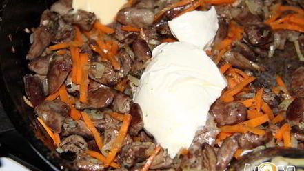 Рецепт пшенной каши с куриными сердечками