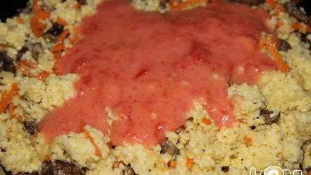 Рецепт пшенной каши с куриными сердечками