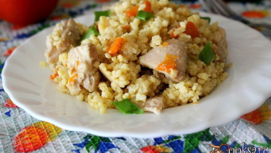 Рецепт пшенной каши с курицей