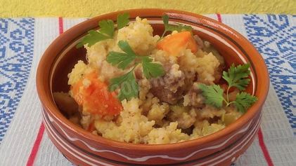 Рецепт Пшенной каши с мясом