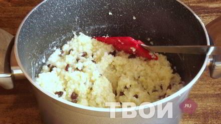 Рецепт пшенной каши с творогом и изюмом