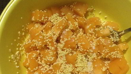 Рецепт пшенной каши с тыквой и вареньем