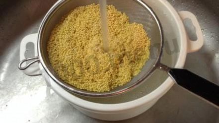 Рецепт пшенной каши с тыквой, корицей и вишней