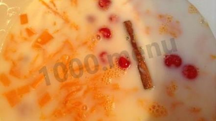 Рецепт пшенной каши с тыквой, корицей и вишней