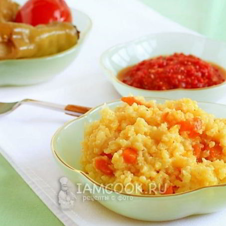 Рецепт Пшенной каши с тыквой на воде