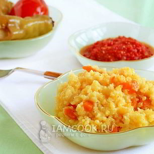 Рецепт Пшенной каши с тыквой на воде