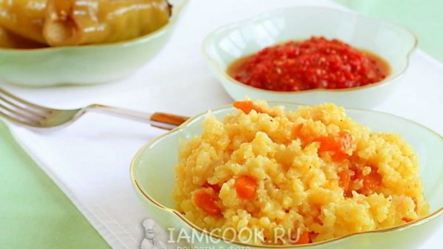 Рецепт пшенной каши с тыквой на воде